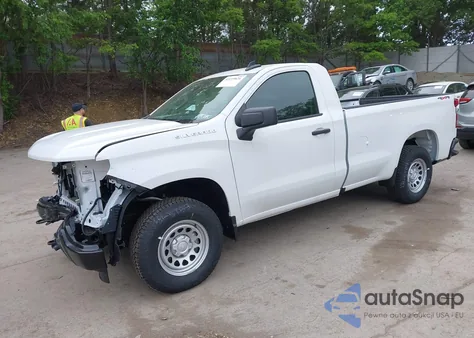 2025 Chevrolet Silverado 1500 4Wd Long Bed Wt z USA, uszkodzony, nr VIN 3GCNKAED0SG137536